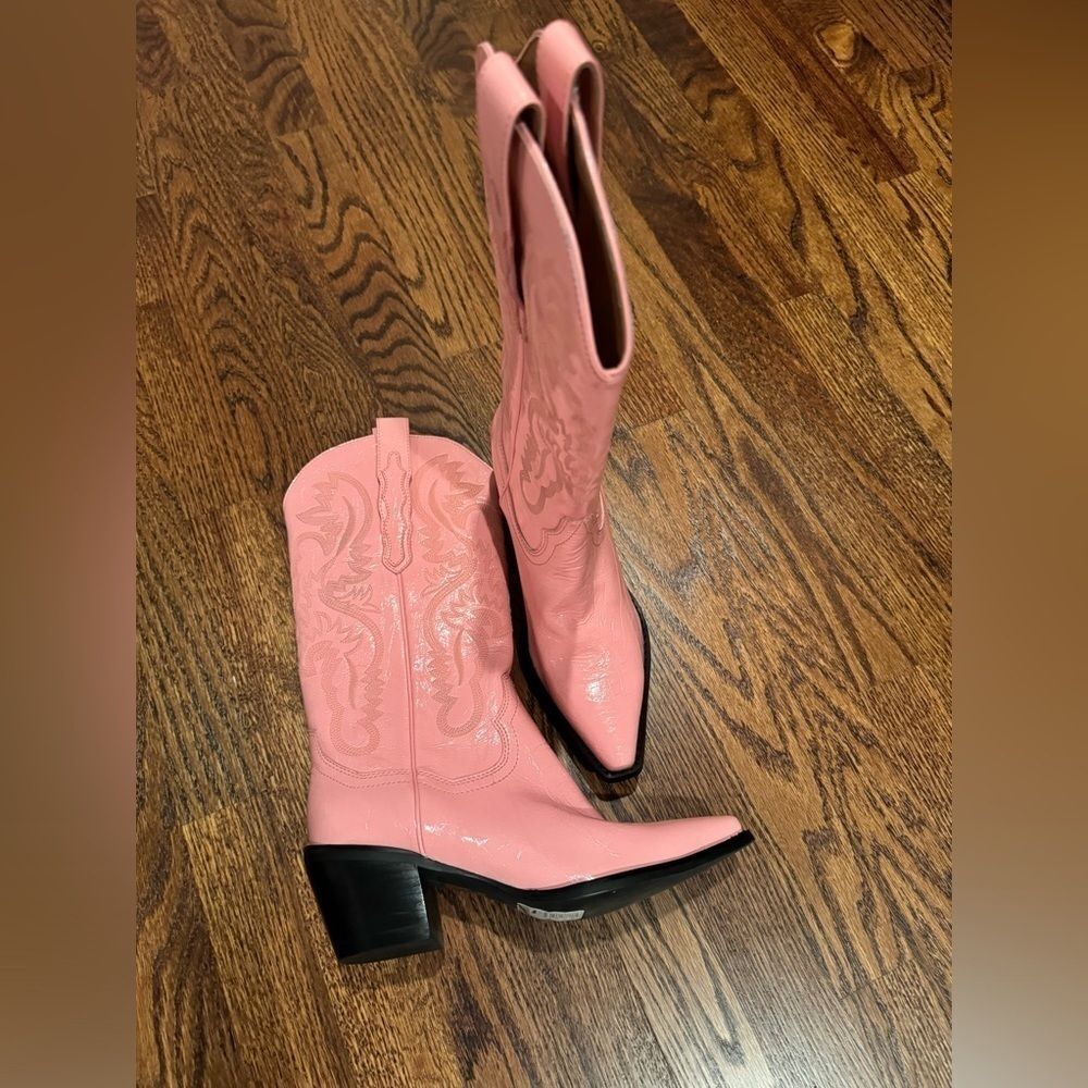 Free People Jeffrey Campbell Dagget Western Boots Soft Pink Free People size 7.5 - Picture 7 of 7